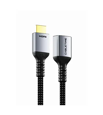 cable-de-extension-hdmi-21-de-8k60hz-machohembra-1m-cabletime-ch17h-mini cable de extension hdmi 21 de 8k60hz machohembra 1m cabletime ch17h mini