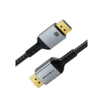 cable displayport 8k 60hz 4k 144hz 324gbps con carcasa de aluminio 2m cabletime cd11l
