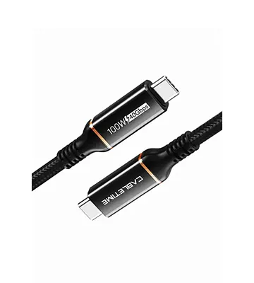 cable usb c 100w 8k usb4 2m cabletime cu40l mini