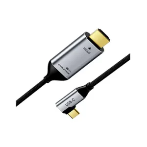 Cable USB-C 90? macho a HDMI macho 4K 60Hz - 1.8M - CABLETIME | CC11K 1 Cable USB-C 90? macho a HDMI macho 4K 60Hz - 1.8M - CABLETIME | CC11K - Image 1