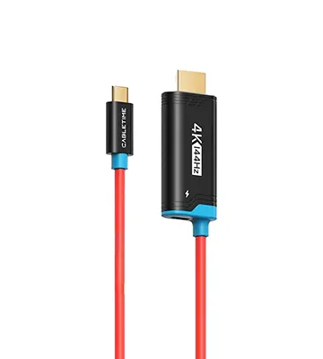 Cable Usb-C Cabletime CC26L - Cable USB-C Macho a HDMI macho 4K 144Hz, USB-C PD ( Nintendo Switch 2) 2M - CABLETIME | CC26L