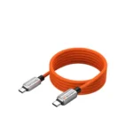 cable usb c magnetico 240w de 1m naranja cabletime cu06h