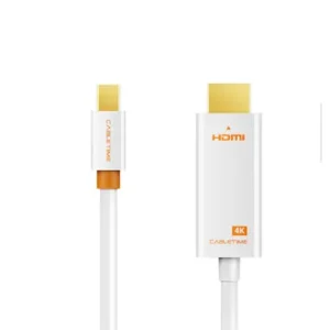 Cable Mini DisplayPort macho a HDMI macho 4K 60Hz, Blanco - 1.8M - CABLETIME | CD42K 1 Cable Mini DisplayPort macho a HDMI macho 4K 60Hz, Blanco - 1.8M - CABLETIME | CD42K - Image 1