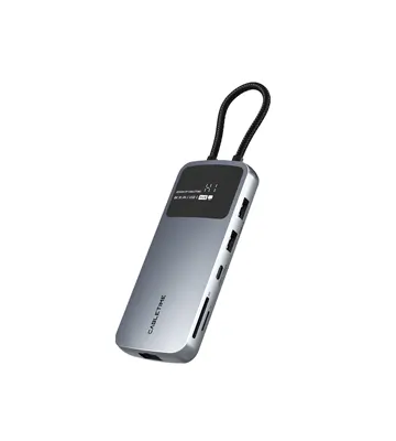 hub de usb c a 10 hdmi 8k displayport 8k usb a usb c sdtf rj 45 pd 100w cb80g