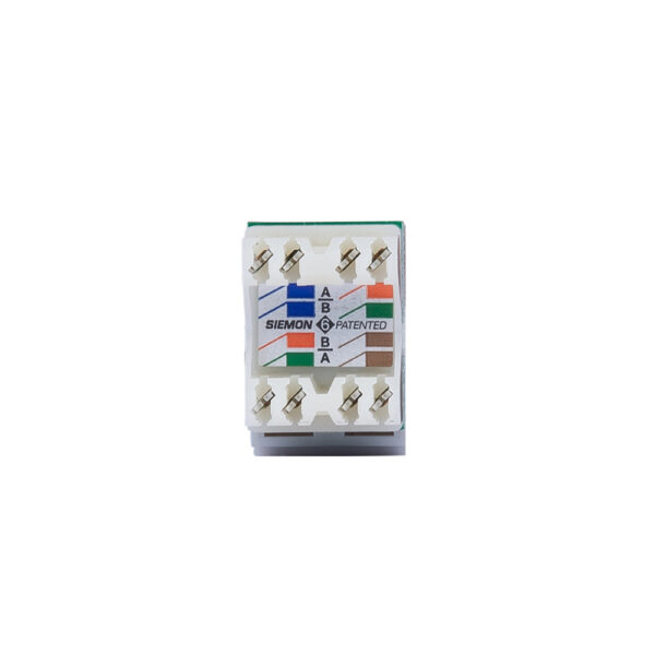 JACK CAT6 Plano Siemon mx6-f01b - JACK CAT6 PLANO NEGRO