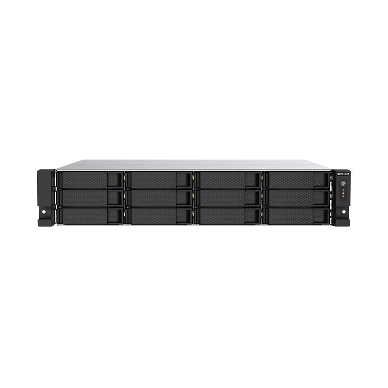 Servidor NAS QNAP TS-1273AU-RP-8G, AMD Ryzen V1500B 4C/8T 2.2G, 8GB DDR4, 12 x 3.5" SATA TS-1273AU-RP-8G-US