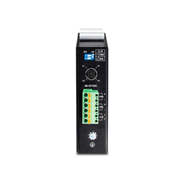 Switch industrial TRENDnet de 5 puertos Gigabit PoE+ y 1 SFP | TI-PG541 – vista 3