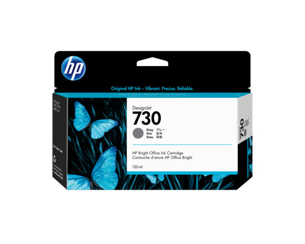 Cartucho de tinta HP 730 Gris original P2V66A 130 ml Cartucho de tinta HP 730 P2V66A - Cartucho de tinta HP 730 Gris original P2V66A 130 ml