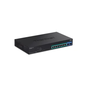 Switch administrable TRENDnet de 8 puertos PoE+ 130W y 2 SFP | TPE-1021WS