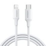 Cable UGREEN USB-C a Lightning 1 m carga rápida PD 3 A blanco US171