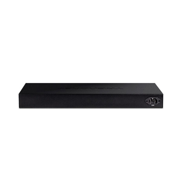 Switch administrable TRENDnet de 24 puertos Gigabit PoE+ y 4 SFP+ 10G | TPE-30284 – vista 3