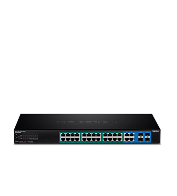 Switch administrable TRENDnet de 28 puertos Gigabit y 4 SFP | TEG-284WS 3 Switch administrable TRENDnet de 28 puertos Gigabit y 4 SFP | TEG-284WS – vista 4