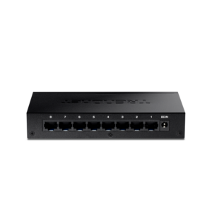 Switch de red TRENDnet de 8 puertos Gigabit | TEG-S83 – vista 2