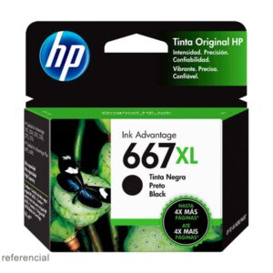 Cartucho de tinta HP 667XL - Cartucho de tinta HP 667XL Negro original 3YM81AL