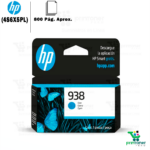 Cartucho de tinta HP 938 4S6X5PL - Cartucho de tinta HP 938 Cian original 4S6X5PL, 800 páginas