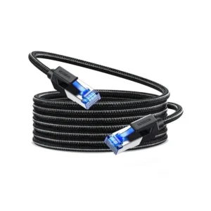 Cable de red UGREEN Cat8 15 m trenzado cobre puro negro NW153