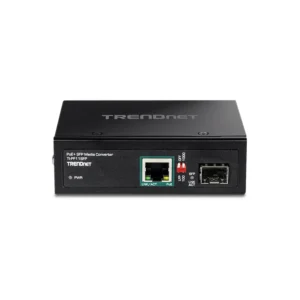 Convertidor industrial de fibra óptica TRENDnet SFP a Ethernet PoE+ | TI-PF11SFP – vista 2