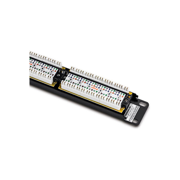 Patch panel TRENDnet de 24 puertos Cat6 | TC-P24C6 2 Patch panel TRENDnet de 24 puertos Cat6 | TC-P24C6 – vista 3