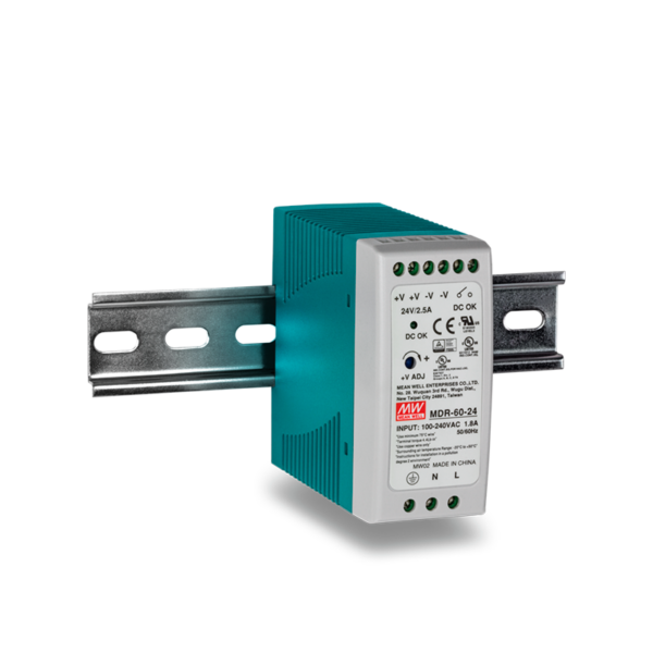 Fuente de alimentación industrial TRENDnet DIN-rail de 60W | TI-M6024 1 Fuente de alimentación industrial TRENDnet DIN-rail de 60W | TI-M6024 – vista 2