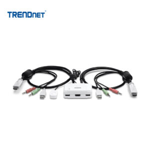 Switch KVM TRENDnet de escritorio de 2 puertos HDMI/USB/Audio | TK-215I – vista 2