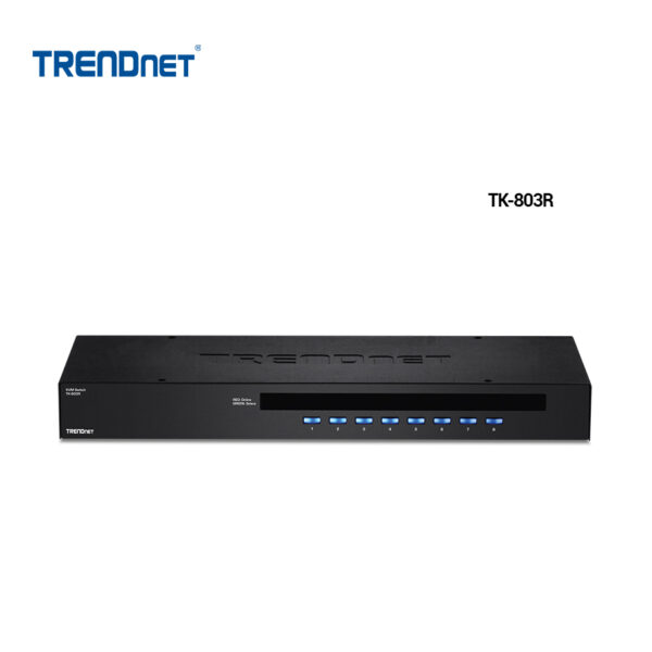 Switch KVM TRENDnet para rack de 8 puertos VGA/USB | TK-803R Switch kvm TRENDnet TK-803R