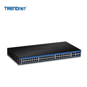 Switch administrable TRENDnet de 48 puertos Gigabit y 4 SFP | TEG-524WS – vista 2