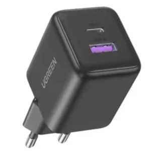 Cargador UGREEN 30 W GaN 2 puertos USB-C + USB-A X516
