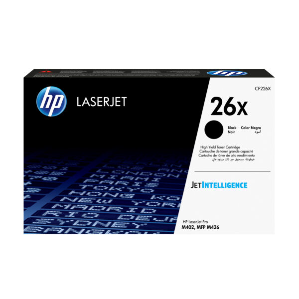 Tóner HP 26X Negro original CF226X para LaserJet Pro M402, 9.000 páginas Tóner HP 26X - Tóner HP 26X Negro original CF226X para LaserJet Pro M402, 9.000 páginas