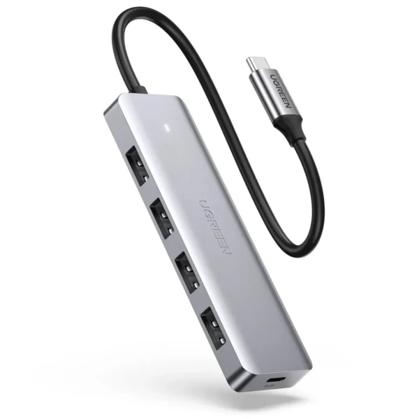 Hub UGREEN USB 3.0 4 en 1 multipuerto gris CM219 Hub Ugreen USB CM219 - Hub UGREEN USB 3.0 4 en 1 multipuerto gris CM219