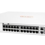 Switch Aruba Instant On 1960 24G 20p Class4 4p Class6 PoE 2XGT 2SFP+ JL807A 24 puertos Gigabit PoE (20 PoE+ y 4 PoE++) 370 W, uplinks 2 x 10GBASE-T y 2 x 10G SFP+