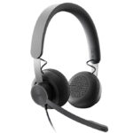Audífono con micrófono Logitech B2B 981-000871 - Audífono con micrófono Logitech B2B Zone Wired USB/USB-C Teams Black 981-000871