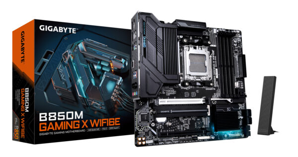 Motherboard GIGABYTE B850M GAMING X WIFI6E, Chipset AMD B850, Socket AMD AM5, mATX, B850M GAMING X WF6E Placa madre Gigabyte B850M - Motherboard GIGABYTE B850M GAMING X WIFI6E, Chipset AMD B850, Socket AMD AM5, mATX, B850M GAMING X WF6E
