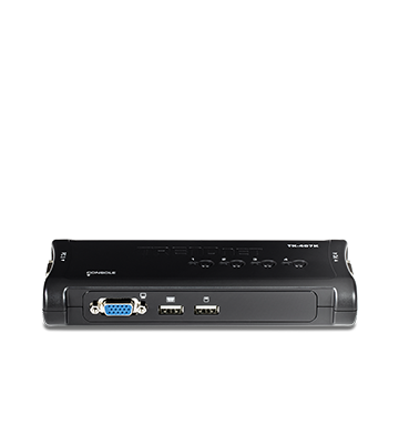 Switch KVM TRENDnet para rack de 8 puertos VGA/USB | TK-803R 2 Switch KVM TRENDnet para rack de 8 puertos VGA/USB | TK-803R – vista 3