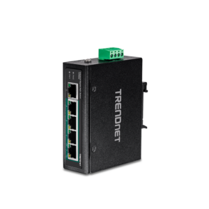 Switch industrial TRENDnet de 5 puertos Gigabit PoE+ | TI-PG50
