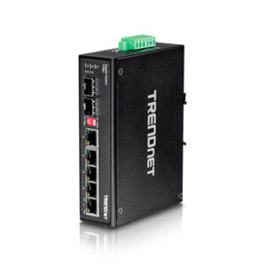 Switch industrial TRENDnet de 5 puertos Gigabit | TI-G50 7 Switch industrial TRENDnet de 5 puertos Gigabit | TI-G50 – vista 4