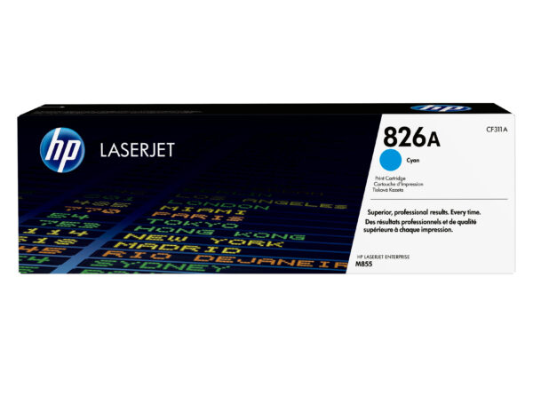 Tóner HP 826A - Tóner HP 826A Cian original CF311A para LaserJet M855dn
