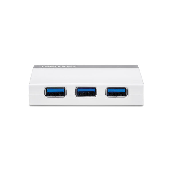 Hub TRENDnet USB-A 3.0 de 4 puertos con puerto de energía | TU3-H4 2 Hub TRENDnet USB-A 3.0 de 4 puertos con puerto de energía | TU3-H4 – vista 3