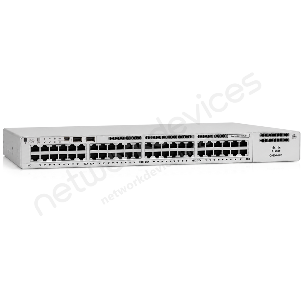 Switch Cisco Catalyst 9200 C9200-48T-E 48 puertos Gigabit de datos, uplinks modulares