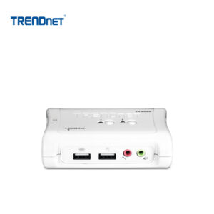 Switch KVM TRENDnet de escritorio de 2 puertos VGA/USB/Audio | TK-209K – vista 2