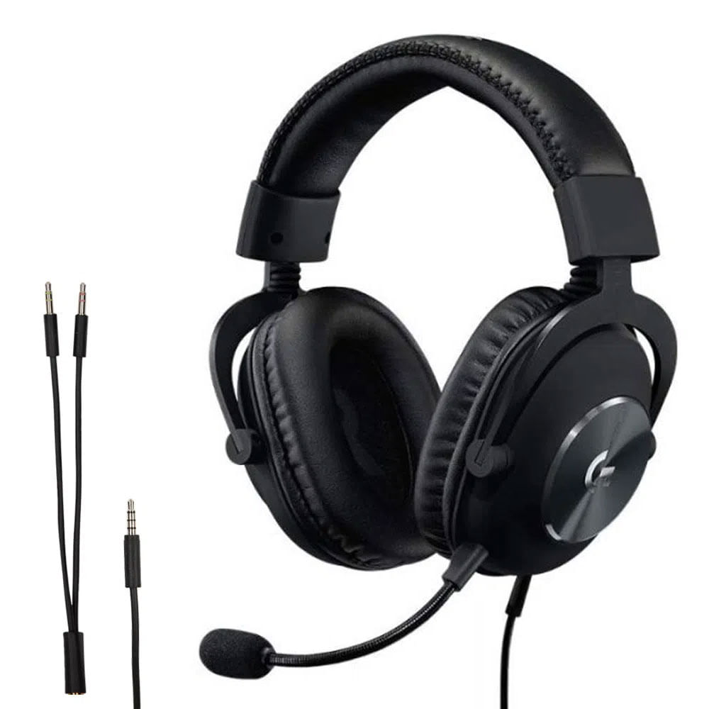 Audífono con micrófono Logitech G PRO X Black 981-000817