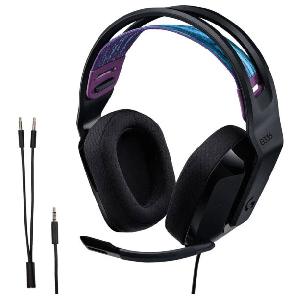 Audífono con micrófono Logitech G335 Black 981-000977 Audífono con micrófono Logitech G335 - Audífono con micrófono Logitech G335 Black 981-000977