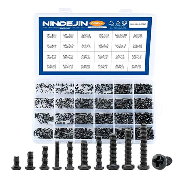 Pan Screws Genérico 650PCS - Pan Screws Kit - 650PCS PAN_SCREW_650PCS