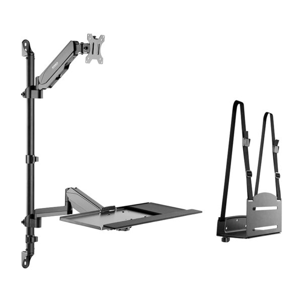 Soporte pared SpeaKa Professional SP-MM-710 - Soporte de pared + bandeja para teclado para monitor SpeaKa Professional SP-MM-710