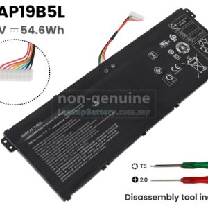 Batería para laptop Acer AP19B5L 15.4 V 54.6 Wh 4 celdas – A515-43, A515-43G, A515-52, A515-52G