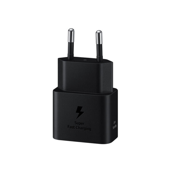 Adaptador de carga rápida USB-C (25W) con cable, color negro EP-T2510XBEGWW 1 Adaptador de carga rápida USB-C (25W) con cable, color negro EP-T2510XBEGWW vista 2