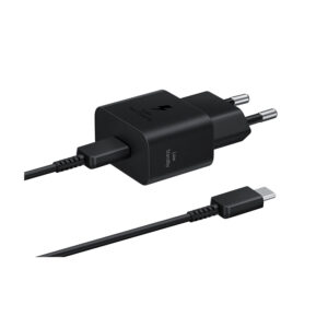 Adaptador de carga rápida USB-C (25W) con cable, color negro EP-T2510XBEGWW 5 Adaptador de carga rápida USB-C (25W) con cable, color negro EP-T2510XBEGWW vista 3