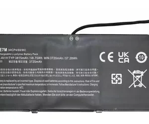 Batería para laptop Acer AP18E8M / AP18E7M 15.4 V 58.75 Wh 4 celdas – Nitro AN515-52, Nitro AN515-54, Nitro AN515-55, Nitro AN515-43