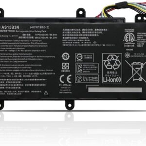 Batería para laptop Acer AS15B3N 14.8 V 88.8 Wh 3 celdas – G9-591, 17 G5-793, G9000, G9-591G