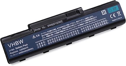 Batería para laptop Acer AS07A72 - Batería para laptop Acer AS07A72 11.1 V 48.84 Wh 6 celdas – D725, 4920, 4310, AS09A36