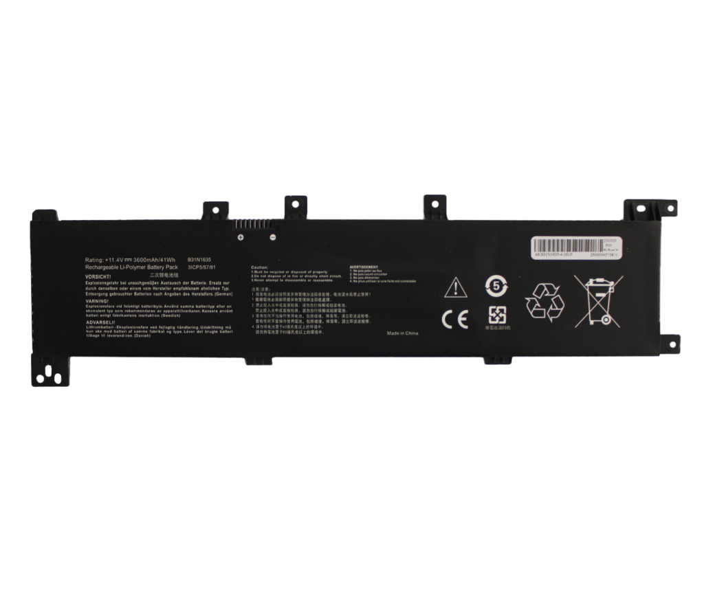 Batería para laptop Asus B31N1635 11.52 V 42 Wh 3 celdas – X705UA, X705UF, M705BA